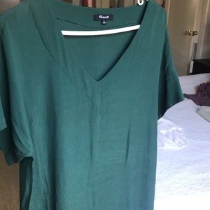 Madewell Hunter Green Shift Dress
